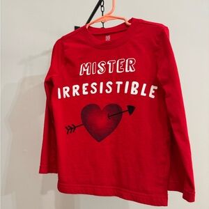 Carter's Red Long Sleeve Tee Mister Irresistible